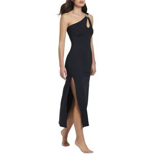 Red Carter Womens  Core Coverup Asymmetrical Dress, Black